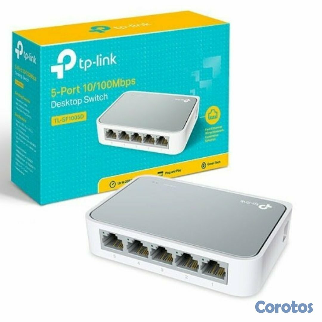 computadoras y laptops - SWITCH 5 PUERTOS TP-LINK TL-SF1005D, NO ADMINISTRABLE/DESKTOP, 5 PUERTOS 10/100M 1