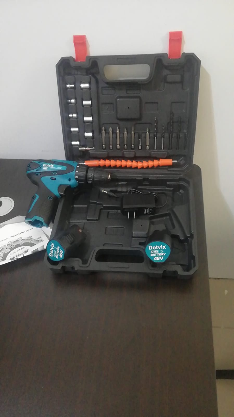herramientas, jardines y exterior - Taladro Inalámbrico 48V con 2 Baterías y Conjunto  2