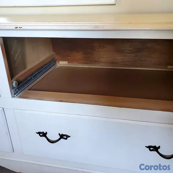 muebles y colchones - Gavetero Comoda 4 cajones Grande. Espejo. Madera M 10