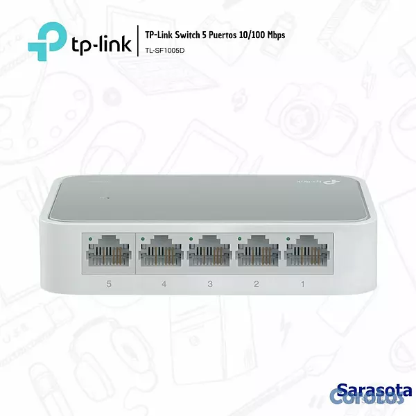 accesorios para electronica - TP-Link Switch 5 Puertos SF1005D 3