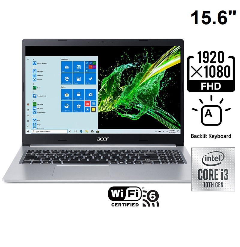 computadoras y laptops - LAPTOP ACER ASPIRE 5 A515-55-35SE 15.6 PG. FHD 4GB Y 128GB SSD 10MA GEN $29,500