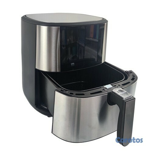 electrodomesticos - Freidora de aire digital de 8 litros gran capacidad de acero inoxidable 
 2