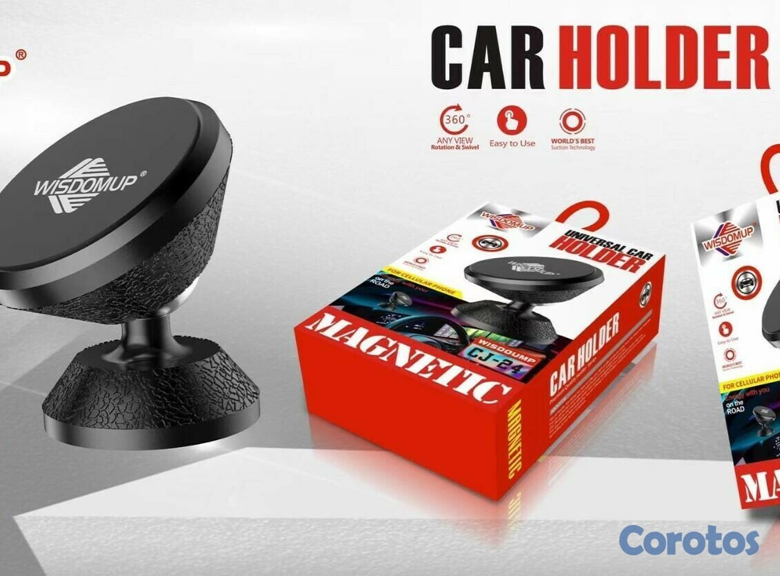 accesorios para electronica - Soporte universal de celular magnetico para carro CJ-24 3