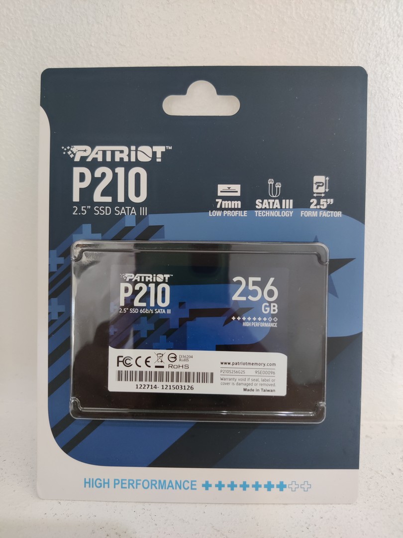Disco SSD 256GB 2.5" SATA 3 Patriot