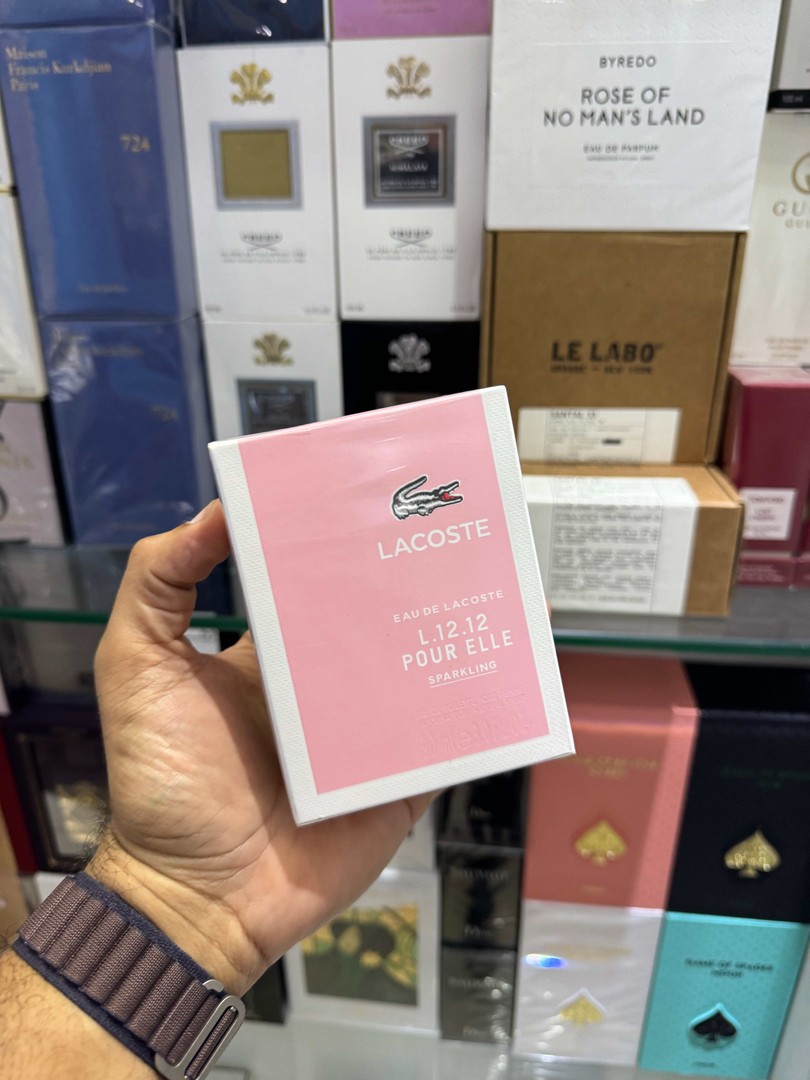 joyas, relojes y accesorios - Perfume Lacoste EAU de Lacoste L12.12 Pour Elle Sparkling 100ml Nuevos, Original