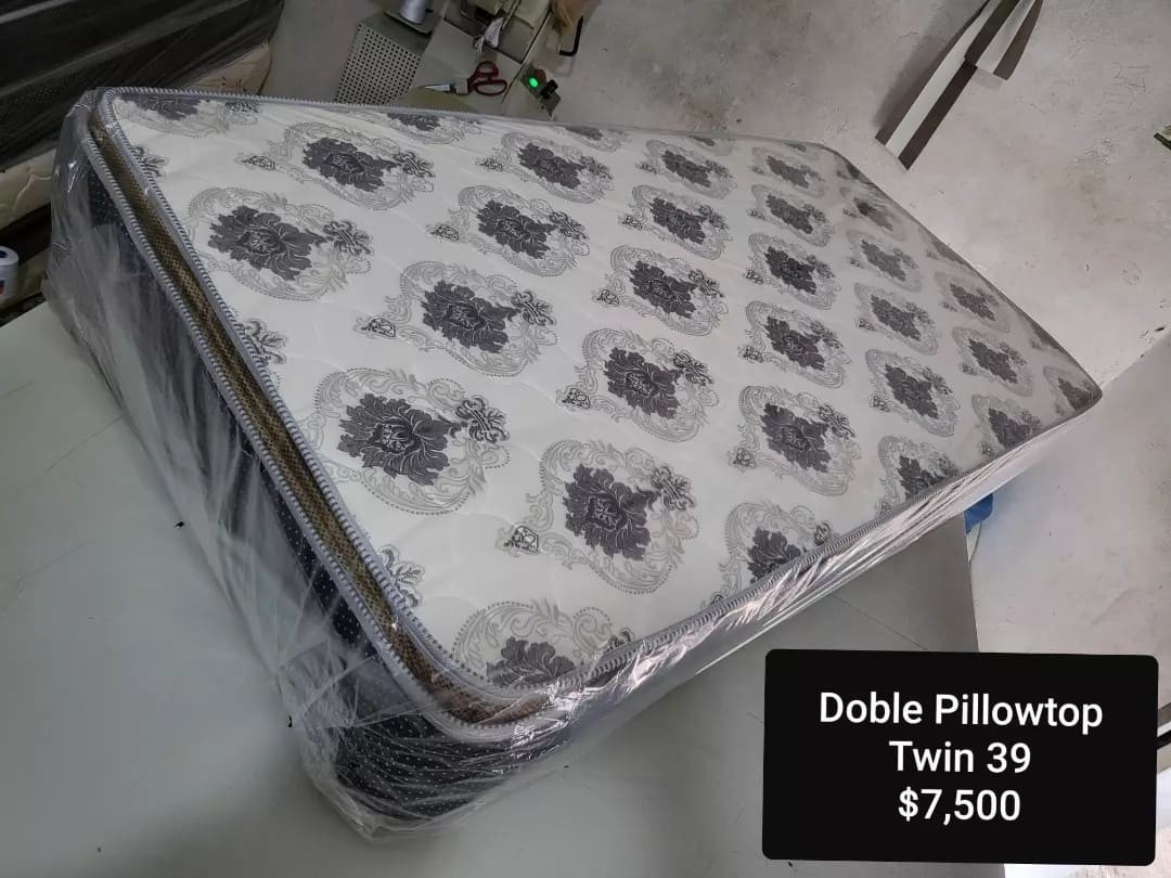 muebles y colchones - Colchon Twin 39 Doble Pillowtop Pillow Top