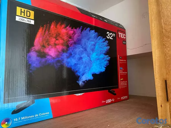 tv - 32" TV TEC ! Remote Control ! HDMI ! Pantalla Rota 2