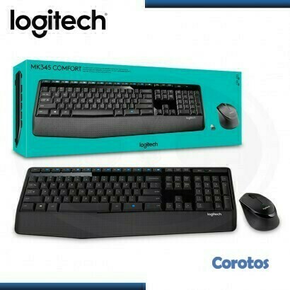 computadoras y laptops - TECLADO MOUSE LOGITECH MK345 USB WIRELESS RECEIVER 2.4GHZ WIRELESS, ESPAÑOL 1