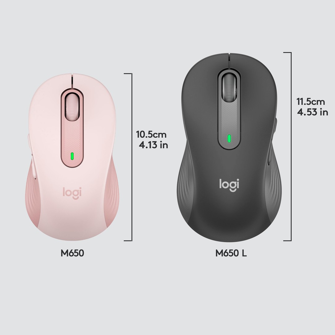 computadoras y laptops - MOUSE  BLUETOOTH LOGITECH M650 LARGE BLUETOOTH  EN TODOS LOS COLORES