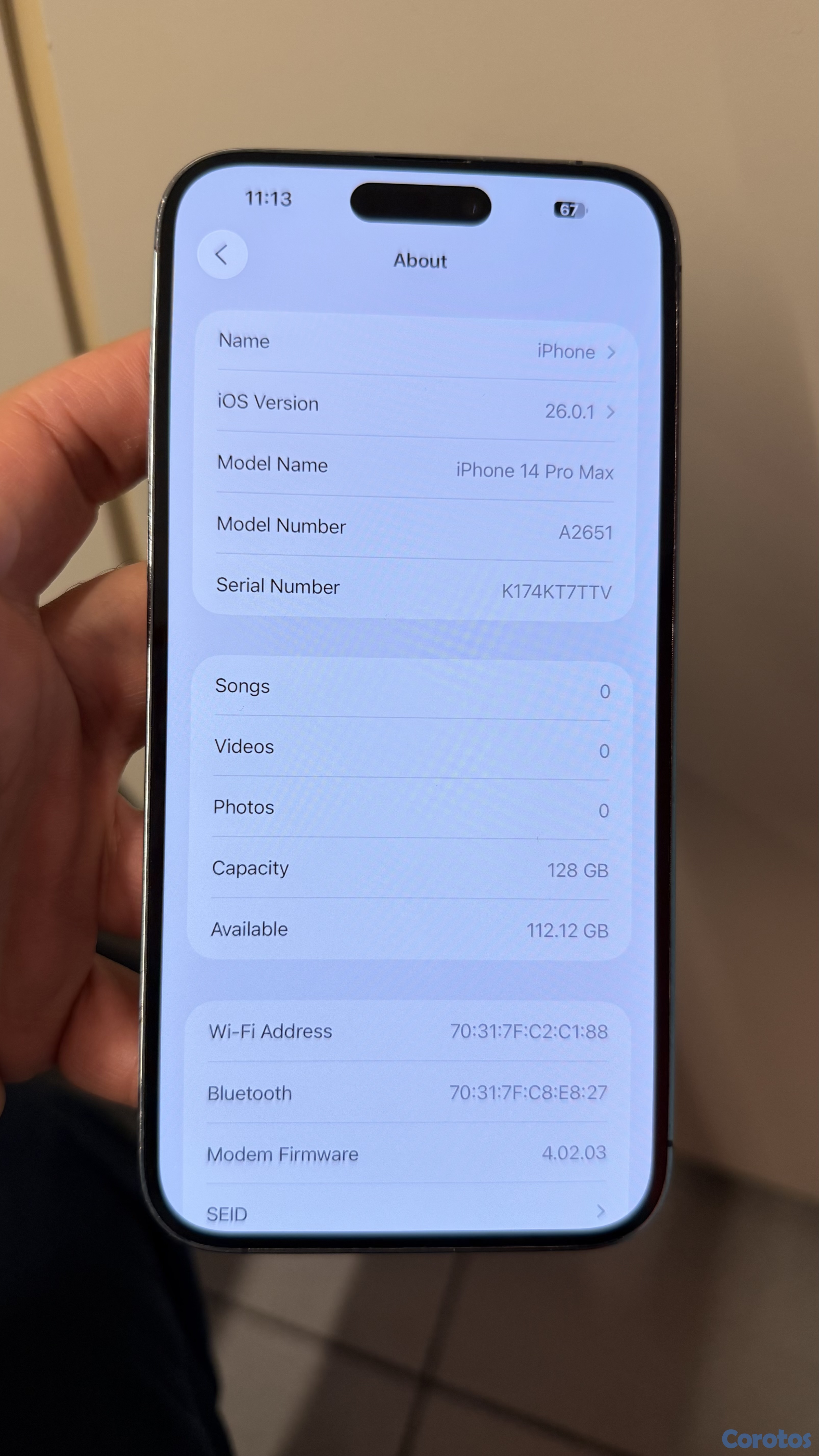 celulares y tabletas - Vendo Iphone 14 Pro Max 1