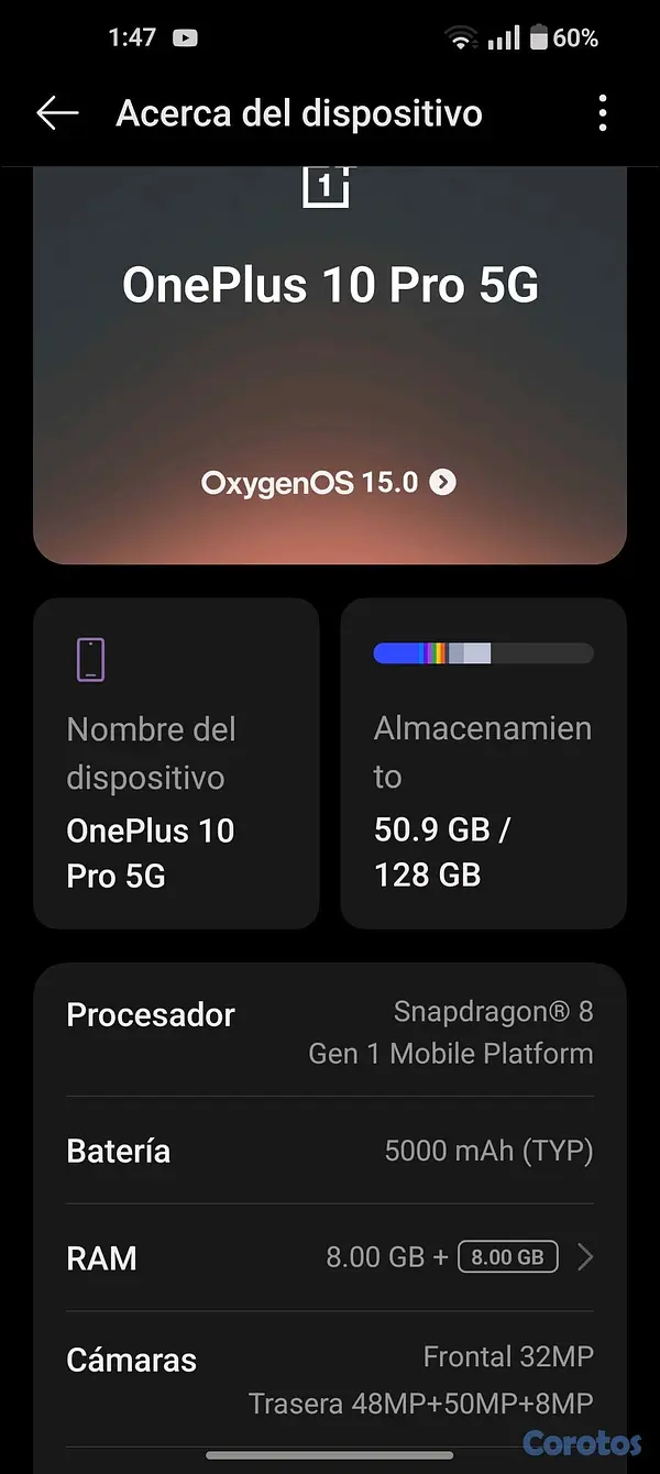 celulares y tabletas - one plus 10 pro 5G  8