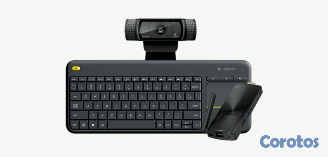 computadoras y laptops - TECLADO Y TOUCHPAD LOGITECH K400 PLUS USB WIRELESS RECEIVER 2.4GHZ WIRELESS,ESPA 3