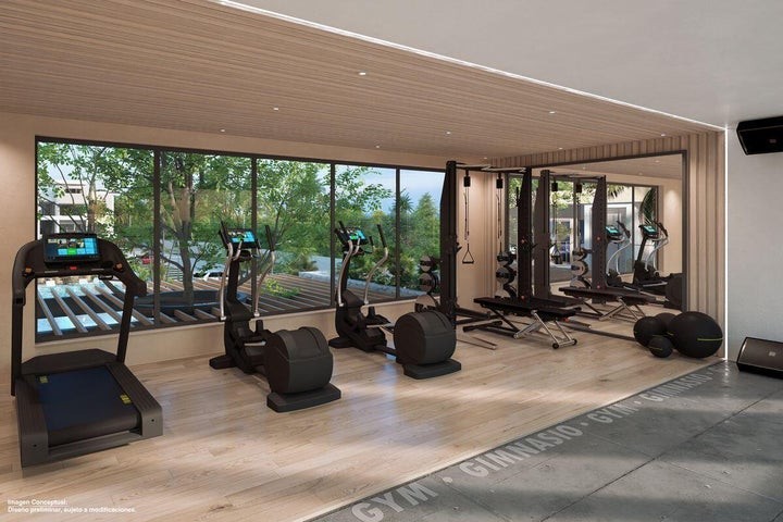 apartamentos - Proyecto en venta Punta Cana #24-1320 un dormitorio, dos baños, piscina, Gym.
 1