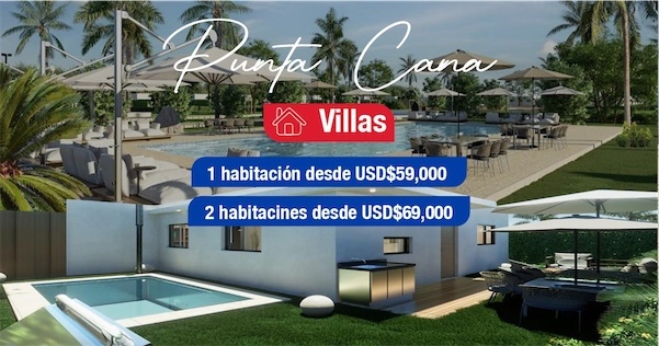 casas vacacionales y villas - Venta de villas con piscina económicas en punta cana República Dominicana  0