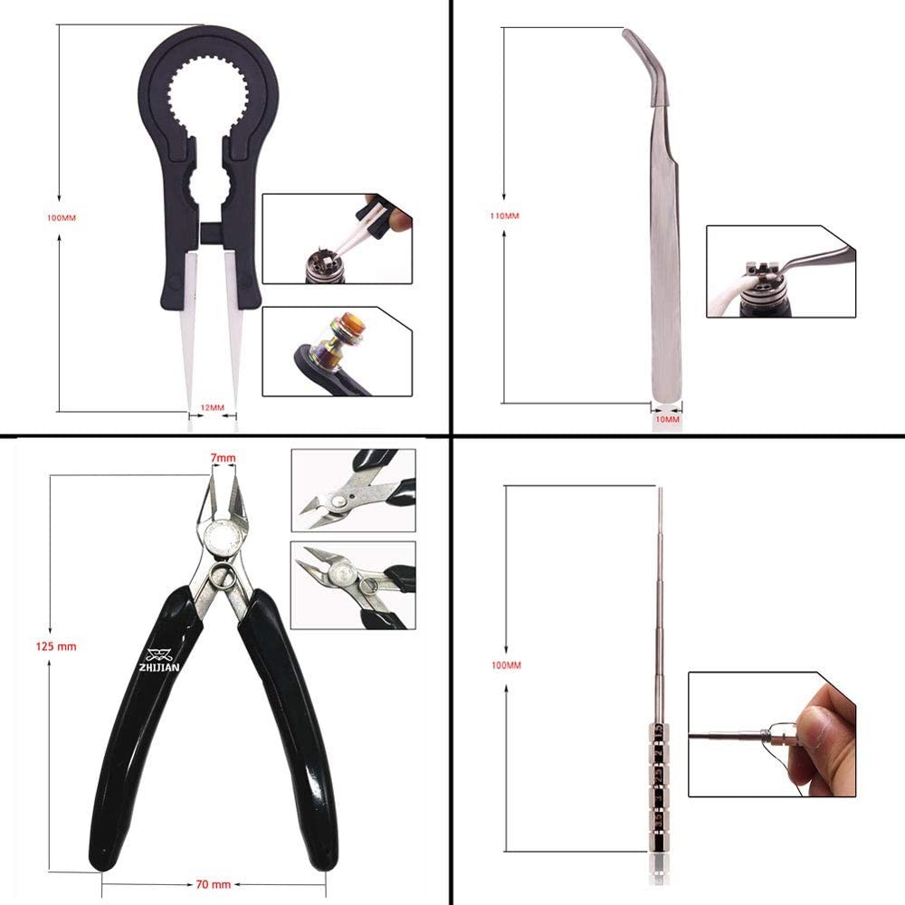 accesorios para electronica - Kit de Seteo Vape Vaper electronico herramientas para vape 7