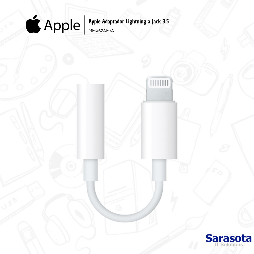 accesorios para electronica -  Adaptador Lightning a Jack 3.5mm Apple MMX62AM/A 2