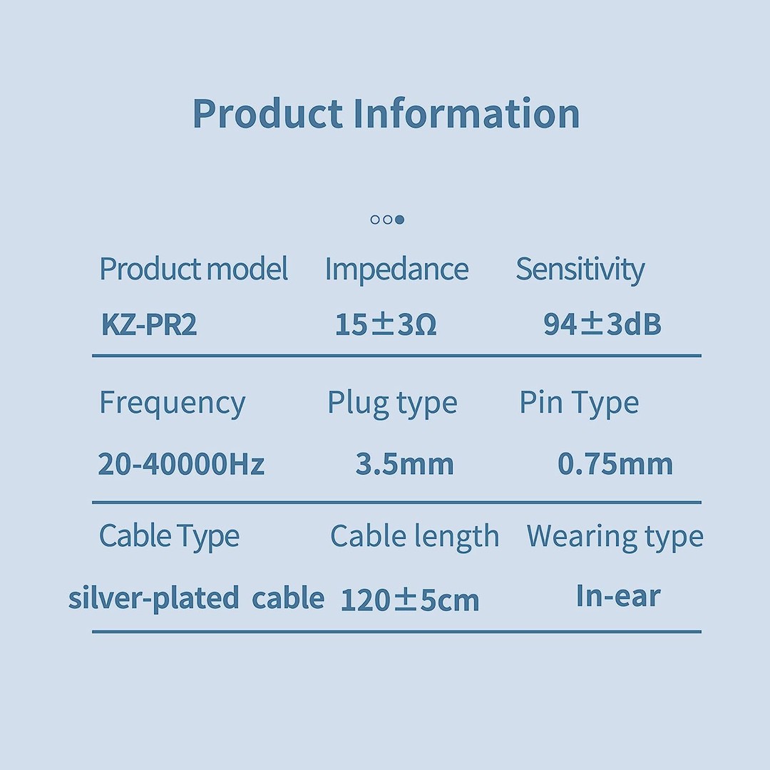 camaras y audio - KZ X HBB PR2 IEM 13.2mm Planar Driver cable desmontable 2 pines 0.75mm jack 3.5 7