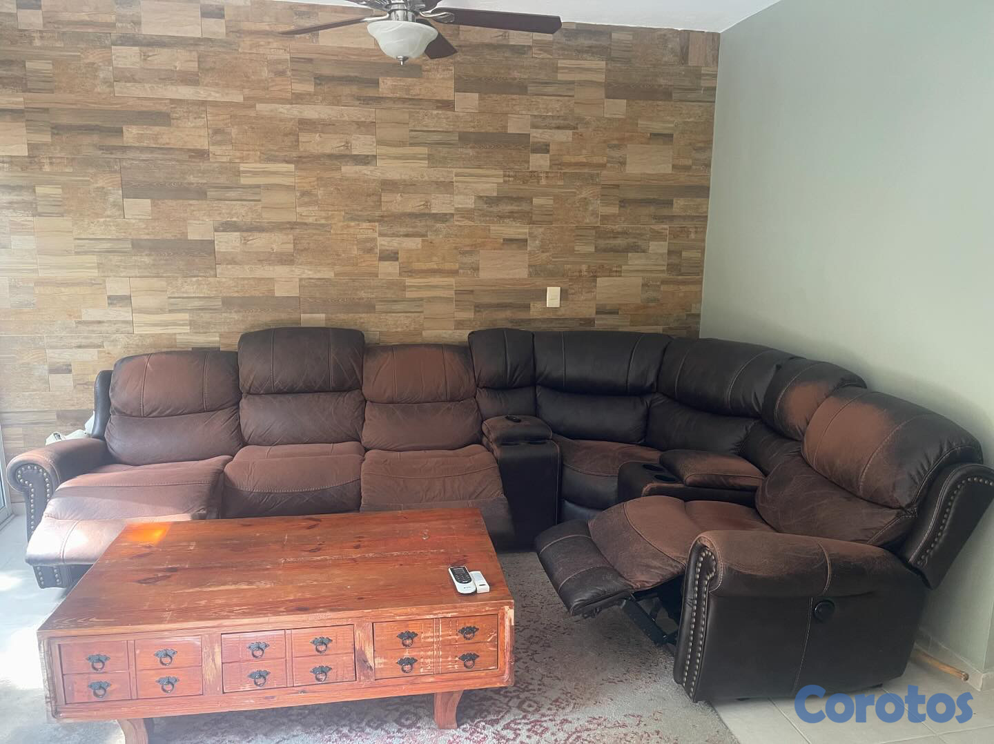 muebles y colchones - Juego reclinable 3 en uno  2