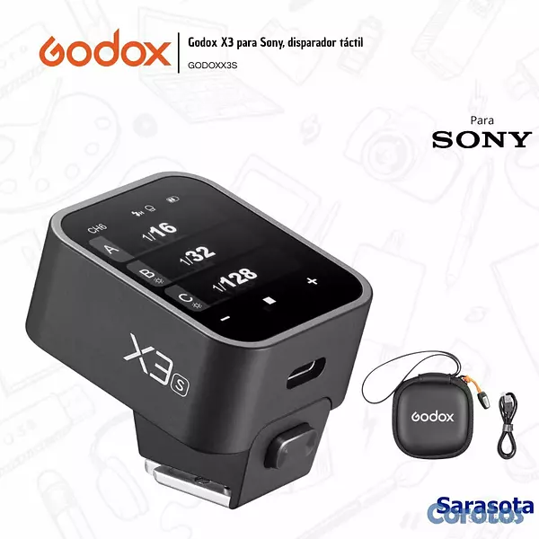 accesorios para electronica - Godox Disparador X3 S Sony 2