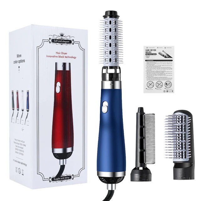 salud y belleza - BLOWER de barba 4 en 1, cepillo de aire caliente, voluminizador, alisador, 0