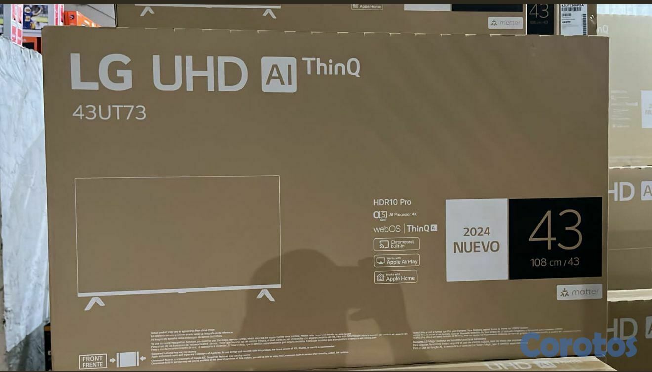 tv -  SMART TV LG UT73 DE 43 PULGADAS UHD CON CONTROL M