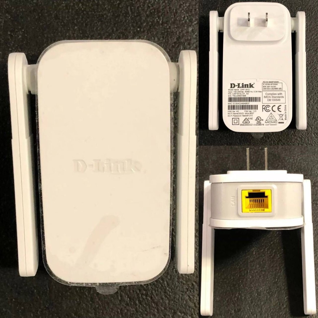 accesorios para electronica - Extensor Repetidor de Wifi D-Link DAP-1610 AC1200 Dual Band