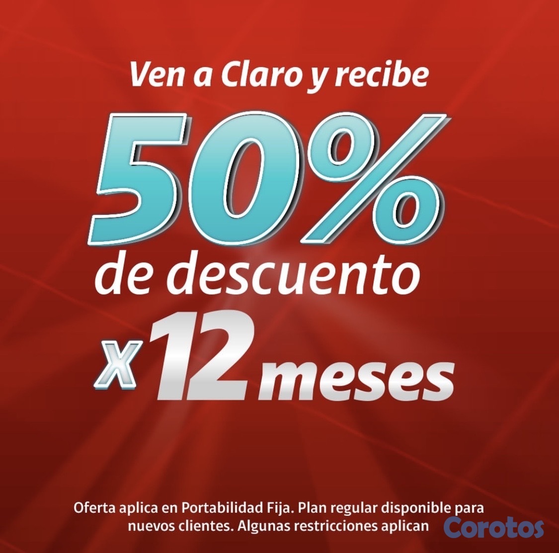 servicios profesionales - APROVECHA LAS OFERTAS DE CLARO CON UN 50% DE DESCUENTO DUTANTE UN AÑO  1