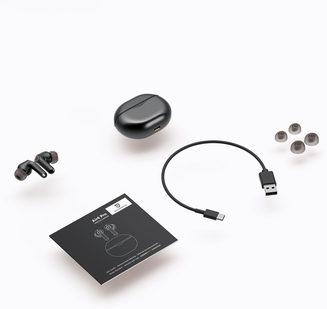 camaras y audio - SoundPEATS Air4 Pro TWS Earbuds Bluetooth 5.3, ANC, Multipoint pairing, 6 mics 8