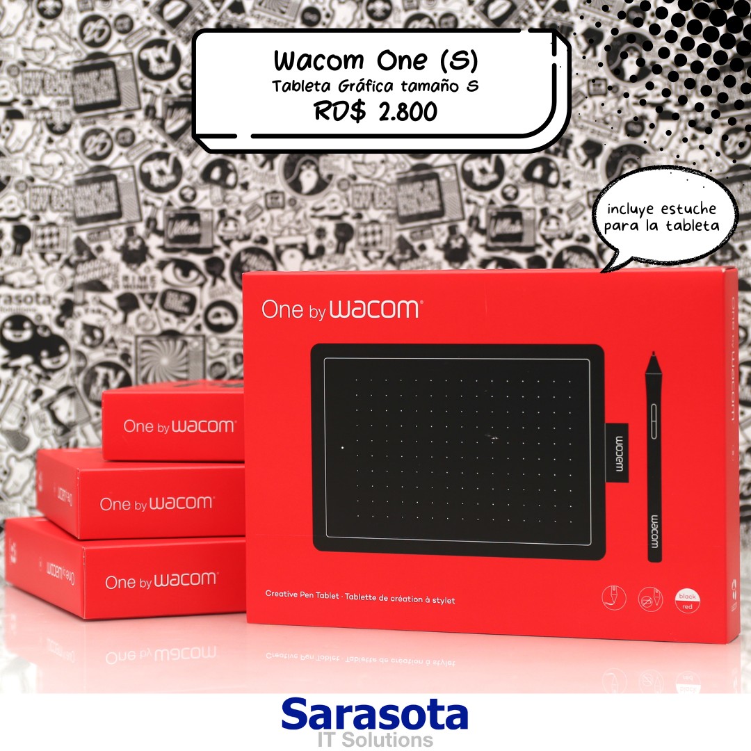 accesorios para electronica - One by Wacom Tableta Gráfica, incluye estuche de regalo