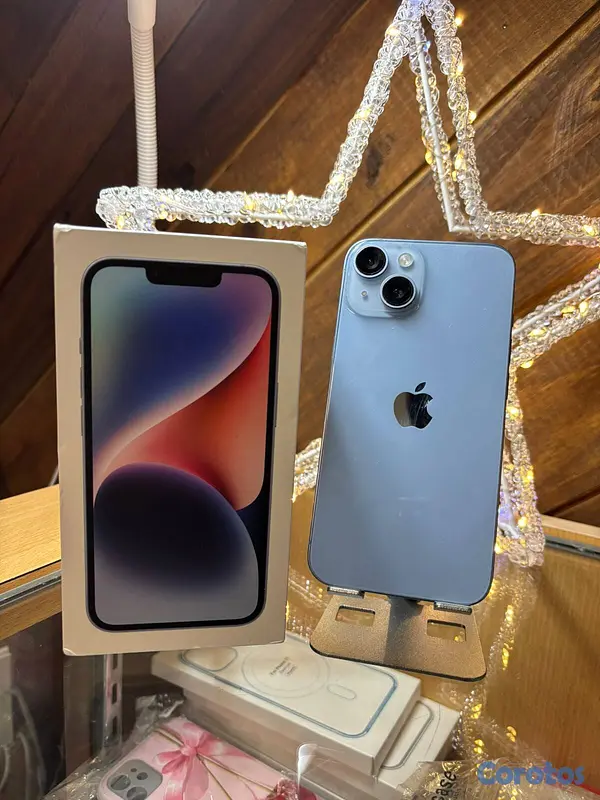 celulares y tabletas - iphone 14 azul 128 GB Desbloqueado.**Somos Tienda  2