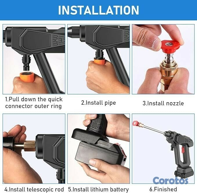 herramientas, jardines y exterior - Pistola de 48v - 8107 5