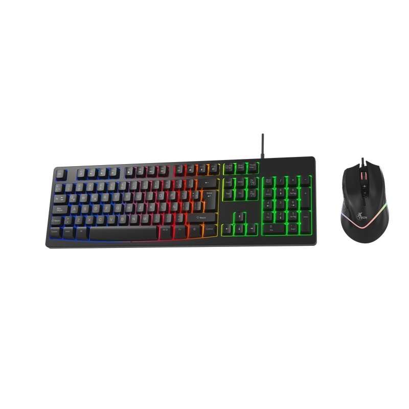 computadoras y laptops - Combo teclado y mouse Gaming Antec usb c/luces XTK-530S