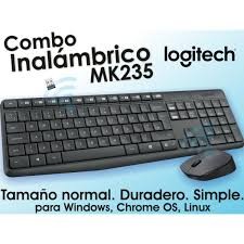 computadoras y laptops - TECLADO MOUSE LOGITECH MK235 USB WIRELESS RECEIVER 2.4GHZ WIRELESS, ESPAÑOL