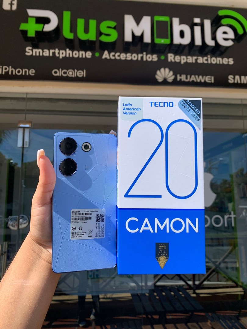 celulares y tabletas - Tecno Camon 20 256GB Nuevo y sellado (Azul)