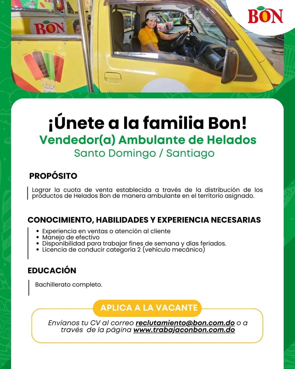 empleos disponibles - Vendedor Ambulante en Santiago