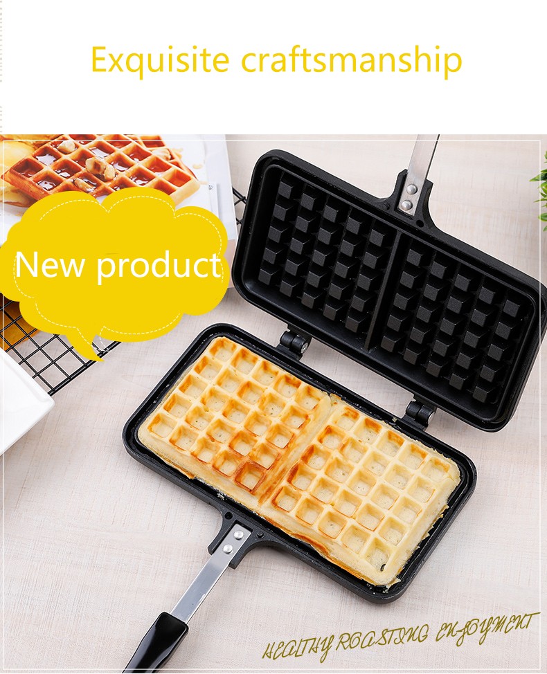 cocina - Wafflera gofres horneado en casa, waffle antiadherentes corazon 4