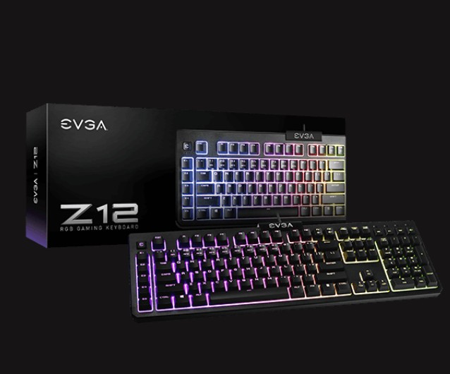 computadoras y laptops - Teclado Gaming RGB EVGA Z12