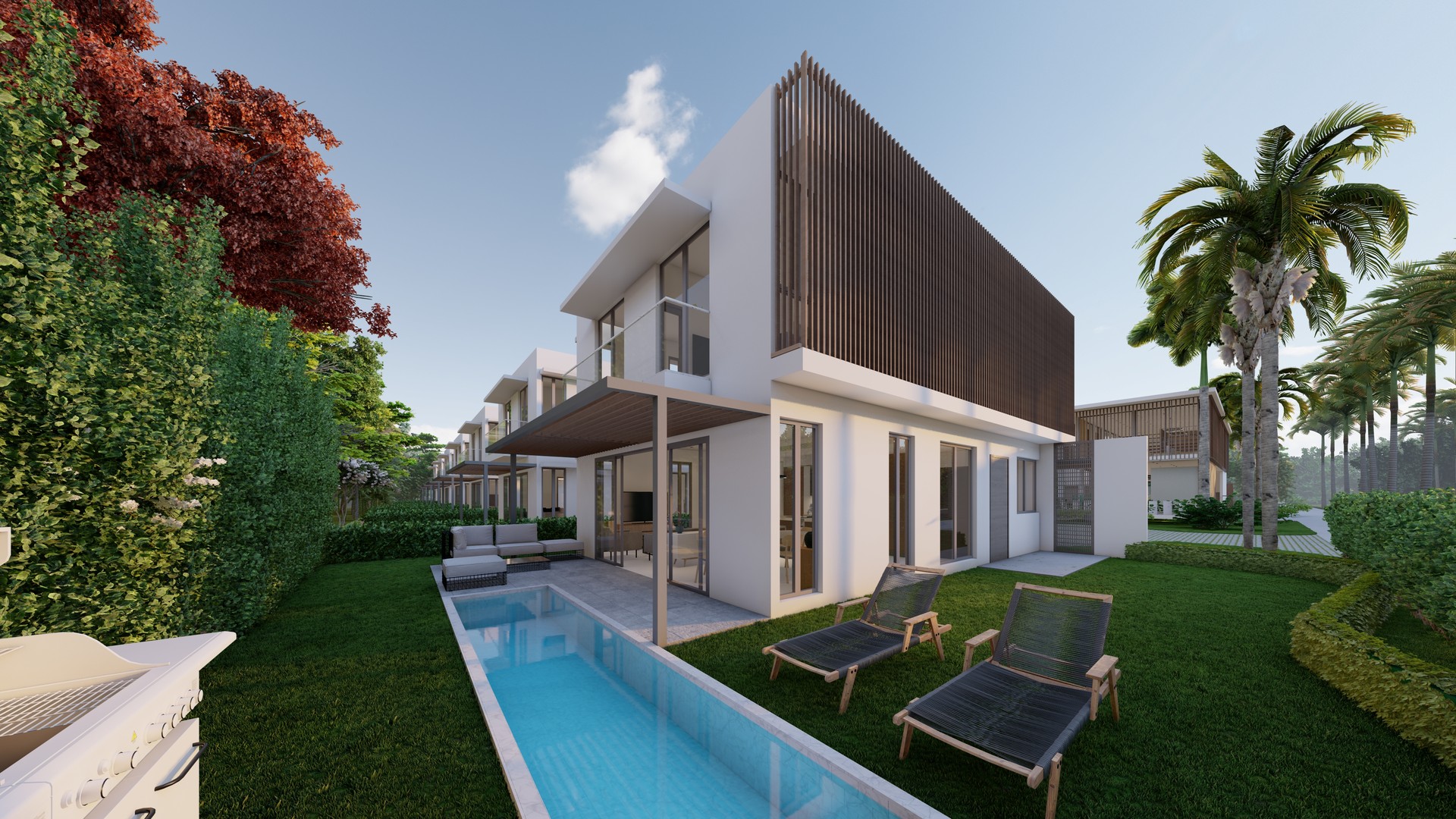 casas vacacionales y villas - Villas de 3 hab+2.5baños+02parqueos a 6 minutos de la playa.