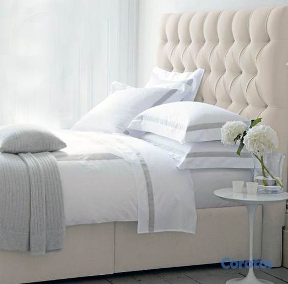 muebles y colchones - Cama tapizada color Beige+ colchon. Nueva 4
