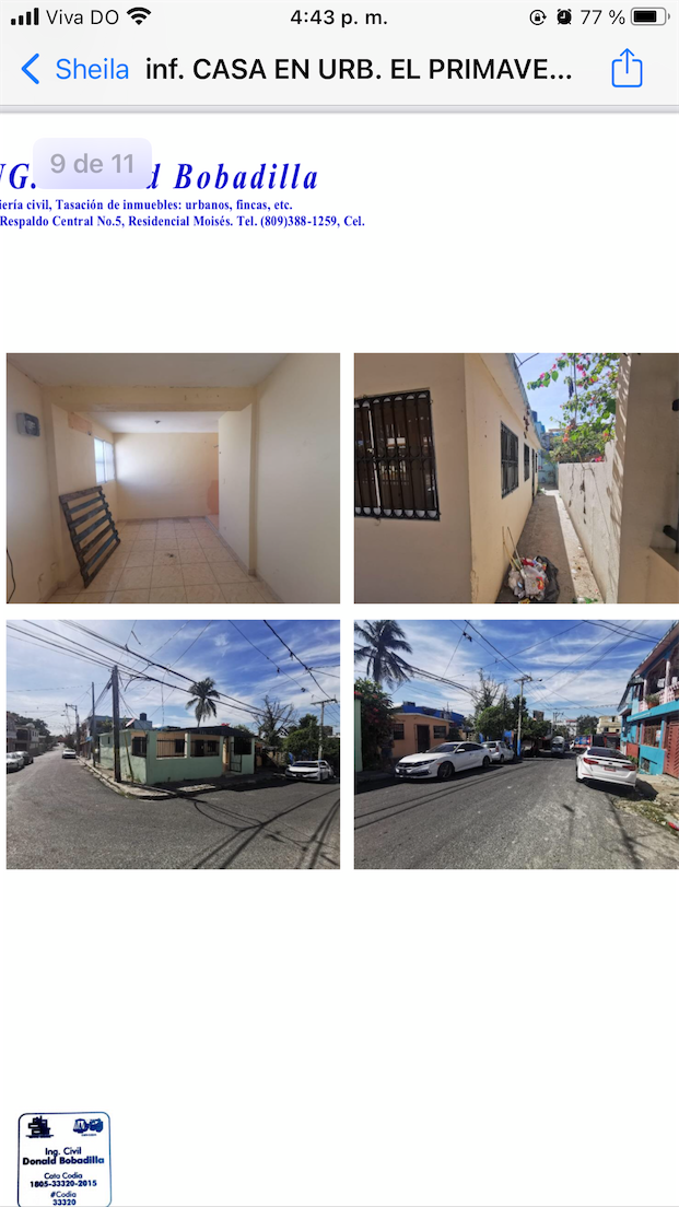 Venta de casa en villa mella Urbanización Primaveral municipio Santo Domingo