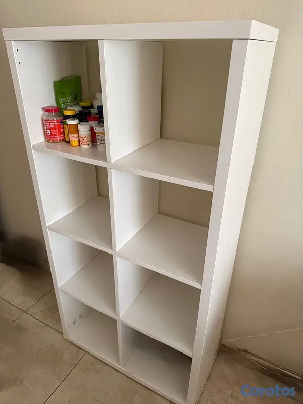 muebles y colchones - Estante de 6 divisiones color blanco  2