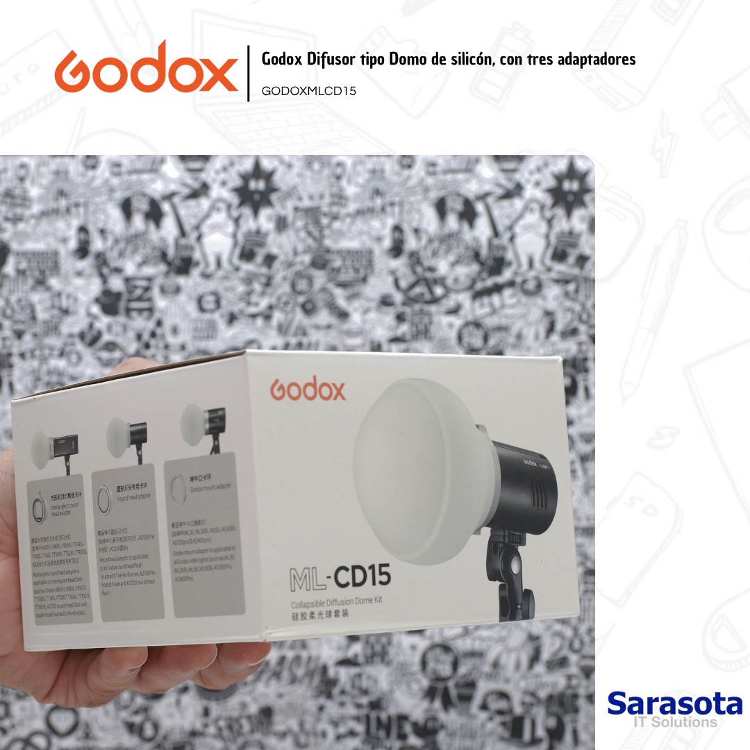 accesorios para electronica - Godox Difusor tipo domo ML-CD15 1