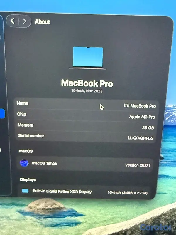 computadoras y laptops - Macbook m3 pro  2