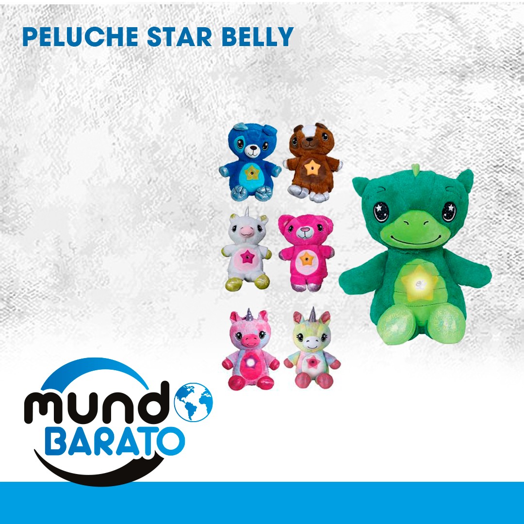 juguetes - Peluches Star Belly Dream Lites Luz Nocturna Varios Modelos Reflector 