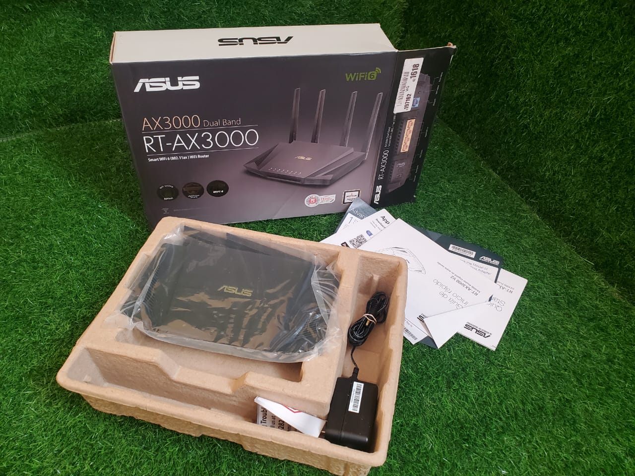 consolas y videojuegos - ASUS RT-AX3000 Dual Band WiFi Router, WiFi 6, 802. 6