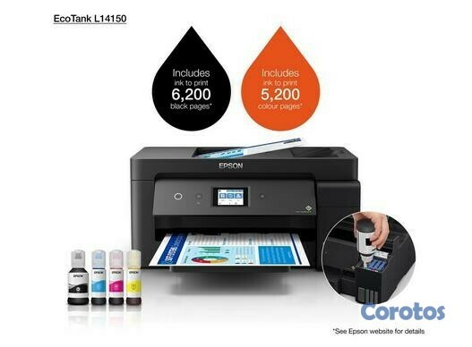 impresoras y scanners - MULTIFUNCIONAL EPSON IMPRESION 11X17 PULGADAS CON BOTELLA DE TINTA DE FABRICA 1