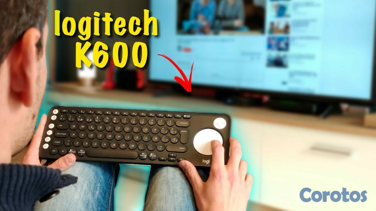 computadoras y laptops - TECLADO LOGITECH K600 PARA SMART TV, CON TOUCHPAD INTEGRADO, VERSION ESPAÑOL