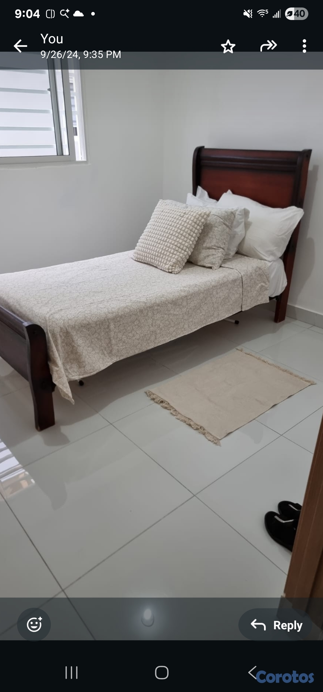 muebles y colchones - Cama completa con base y colchón pillow top 1