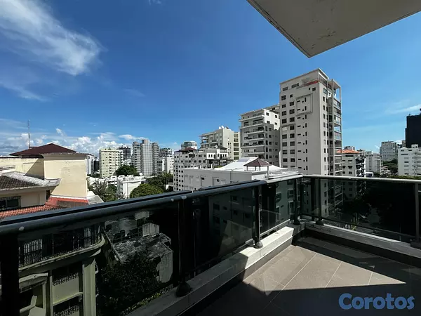 apartamentos - Apartamento Alquiler Piantini Amueblado DOS Habita 12