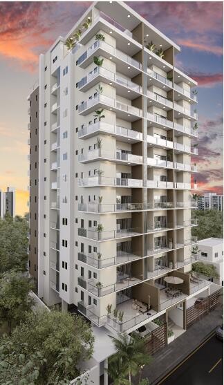 apartamentos - proyecto de apartamentos con 12 niveles apartamentos de 1 y 2 habitaciones